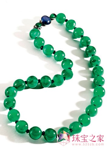 翡翠钻石珠链