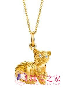 生肖系列之金虎吊坠/Tiffany