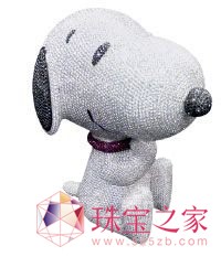 钻石史努比摆件/谢瑞麟