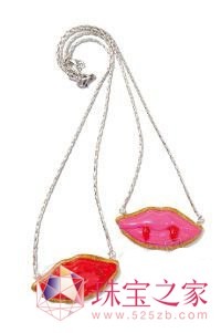 吸血鬼嘴唇吊坠/Delfina Delettrez