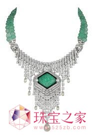 卡地亚祖母绿项链