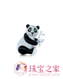 蒂芙尼panda胸针