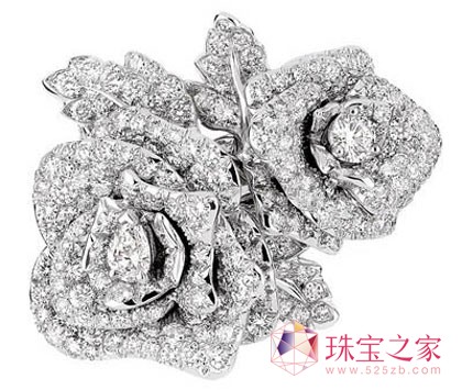 Rose Dior Bagatelle18K 白金钻石戒指