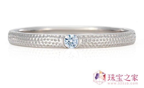 镶白钻白金指环