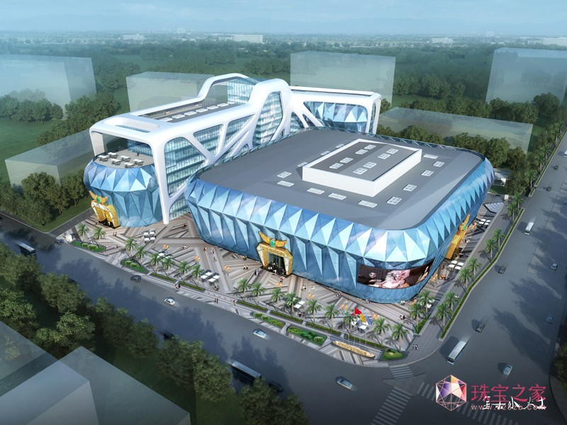 “宝立方”鸟瞰外观效果图