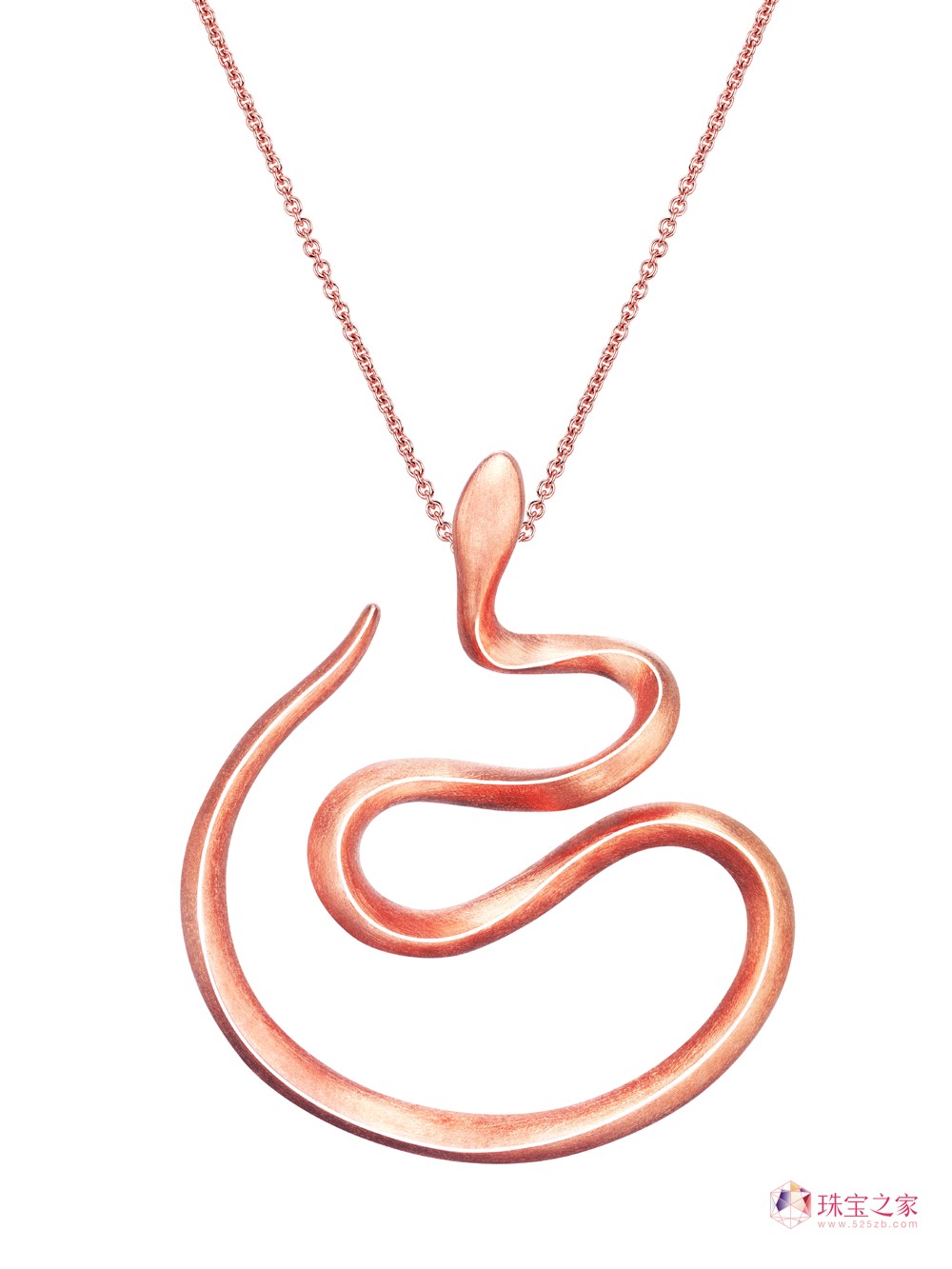 简约蛇线条K金吊坠推荐:TSL | 谢瑞麟「舞动灵蛇」系列