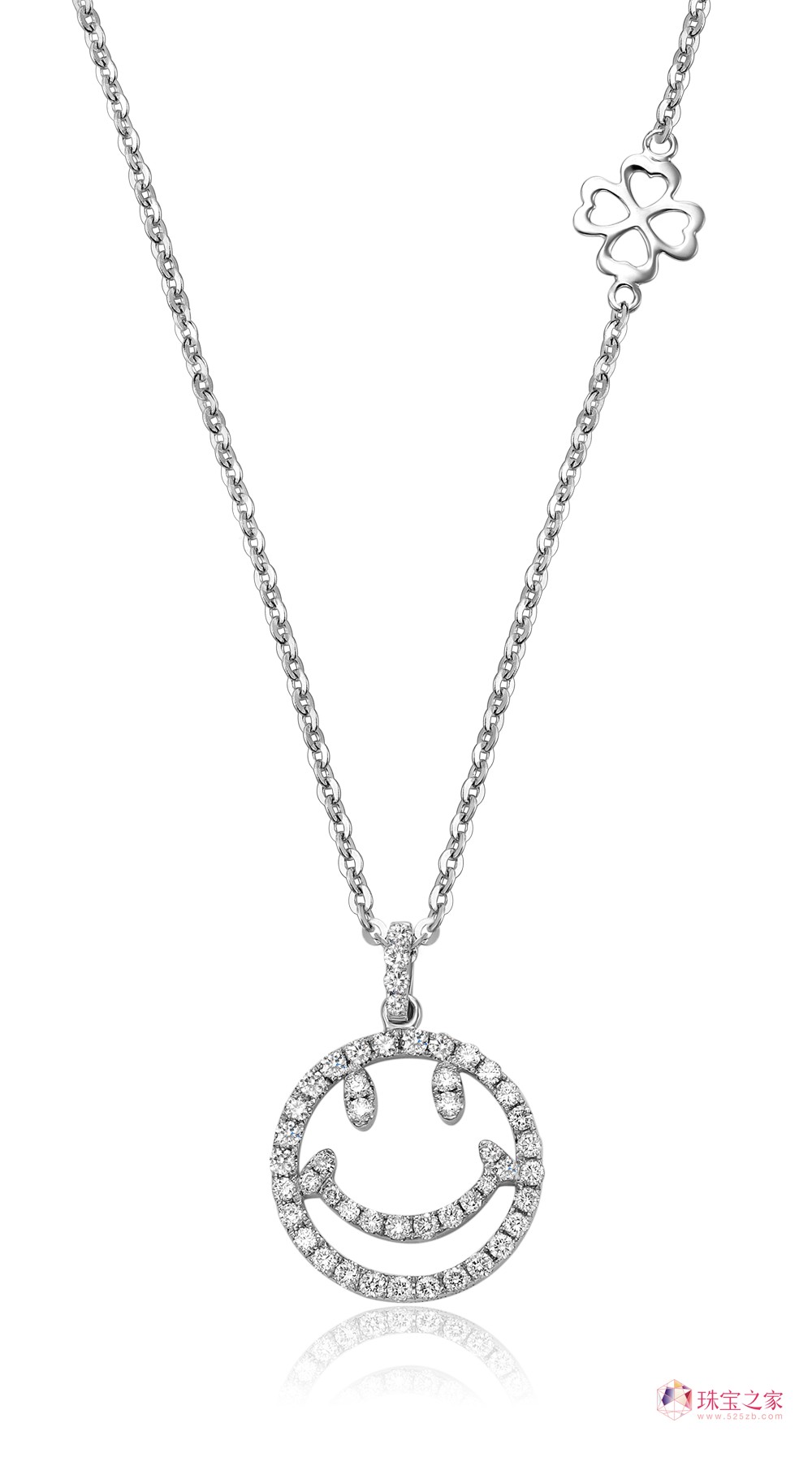 快乐的吊坠:CHJ潮宏基Smiley吊坠