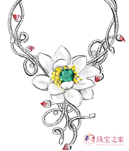 TTF高级珠宝,许二建-和田玉玉莲花