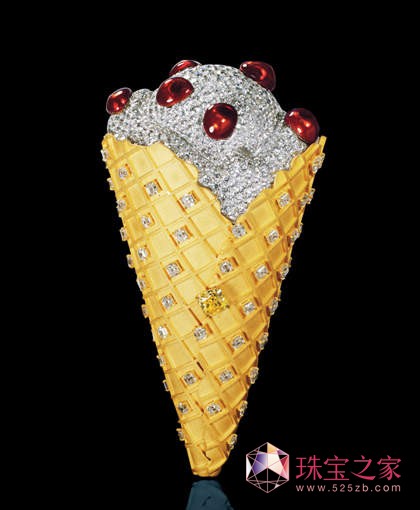 黄金珠宝冰淇淋