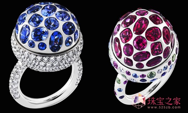 凡赛高级珠宝(FANCYCD)红蓝宝婚戒