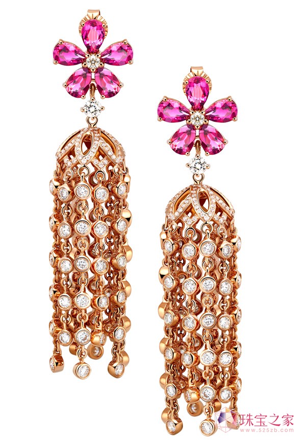 格莱贝“婆罗多艳影”碧玺耳坠