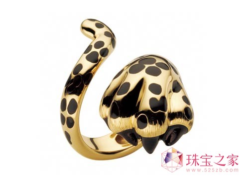全新Dior Mitza黄K金戒指(750黄K金、彩漆)
