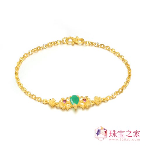 华昌珠宝全新推出“悦己·繁花”金镶澳玉系列