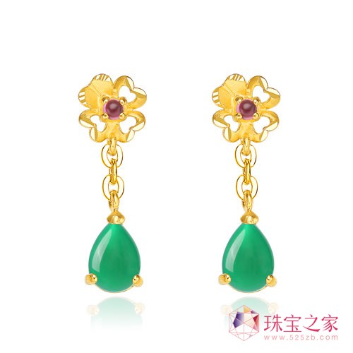 华昌珠宝全新推出“悦己·繁花”金镶澳玉系列