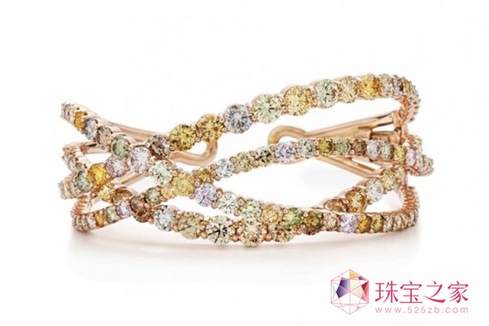 Kwiat 彩色钻石18克拉玫瑰金手镯 Kwiat 彩色钻石18克拉玫瑰金手镯