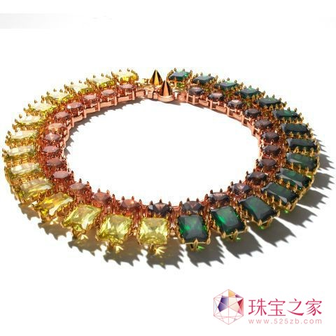 Eddie Borgo双色宝石项链,约3723元 Eddie Borgo双色宝石项链,约3723元